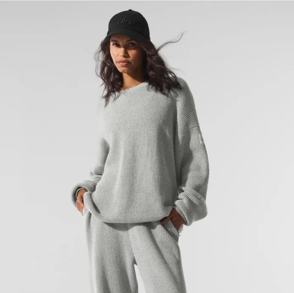 Alo Yoga Knit Sweater Off-white Size Small